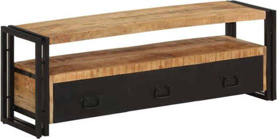vidaXL Tv-meubel 120x30x40 cm massief mangohout