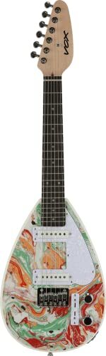 Vox Mark III Teardrop Mini Marble elektrische gitaar in mini-formaat met draagtas
