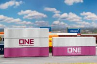 Faller - 1/87 40' CONTAINER ONE SET 5 STUKS