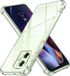 Techsuit Hoesje geschikt voor Motorola Moto G55 - Shockproof Silicone Back Cover - Transparant