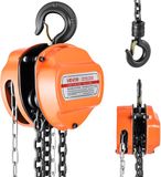 VEVOR 1T Handkettingtakel, 6 M Hefhoogte, Zware Kettingtakel met G80-Ketting, Zware Katrolblok, Handtakel, Kettingtakel voor Garages, Magazijnen, Automachines, Oranje