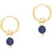 Sloya Boucles d'oreilles créoles en pierres Lapis-lazuli femme Sloya Serena