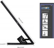 Work Plus Super Hoekmeter - 500 mm - Meetbereik 0 t/m 180 Graden