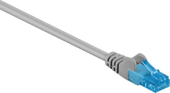 CAT6a Netwerkkabel - 15m - Grijs - RJ45 - Goobay