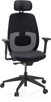 hjh OFFICE Skandis Pro Ergonomische Bureaustoel met Hoofdsteun