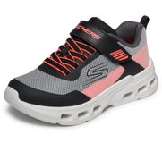 Skechers Glide-Step Drift-Zorzox sneaker sportschoen voor kinderen, unisex, maat 27, zwart/oranje