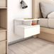 vidaXL Nachtkastjes zwevend 2 st 40x31x27 cm spaanplaat wit
