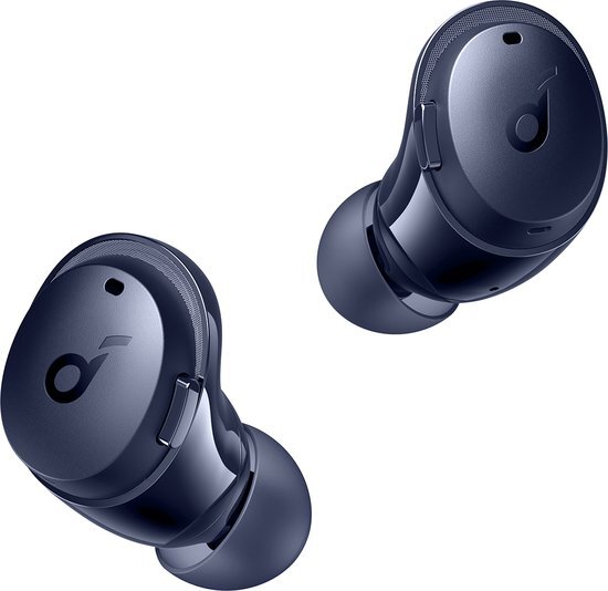 Anker Soundcore by Life Dot 3i Noise Cancelling oordopjes met 10 mm drivers, blauw, hybride ANC, 4 microfoons voor heldere gesprekken, 36 uur afspeeltijd, USB-C voor snel opladen, eenvoudig te koppelen, Soundcore-app, IPX5-waterbestendig blauw