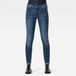 G-STAR 3301 Mid Skinny Wmn Damen Jeans Faded Blue Baumwolle/Polyester/Elasthan Größe 23/30
