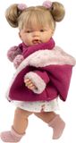 Llorens pop Joelle 38cm met winterjas en poppenjurkje