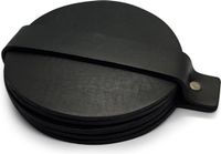 Brute Strength - Leren Onderzetters - Zwart - Rond - 6 stuks