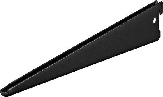 Drager voor wandrail dubbel, zwart 370 mm