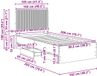 vidaXL Bedframe met opbergruimte en hoofdbord Zwart 100 x 200 cm