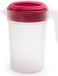 Plasticforte Waterkan - 2L - fuchsia/transparant - met deksel - kunststof - schenkkan