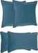 Atmosphera Bank/sierkussens Sophia - set 4x - Blauw - polyester - met rits - In 2 formaten