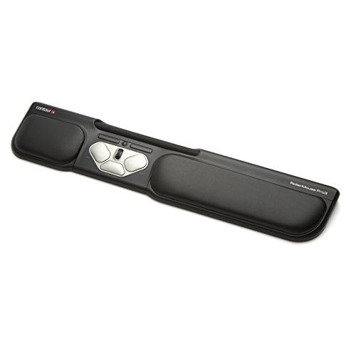 Contour RollerMouse Pro3 | RM-PRO3 | Ergonomische muis | Bedrade muis met polssteun | 8 knoppen | 2400 DPI | voor Windows en Mac