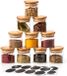 Merkloos Pots à herbes, set van 10, 70 ml – Pots de stockage en verre hermétiques avec couvercle lâche, rond, transparent, sans BPA, lavable au lave-vaisselle, Ø5.5 x 6 cm