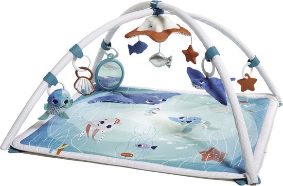 tiny love Treasure the Ocean 2-in-1 Gymini met Muziekmobiel, Speelmat met Lichtjes, Speelkleed, Speelmat, 0 m+