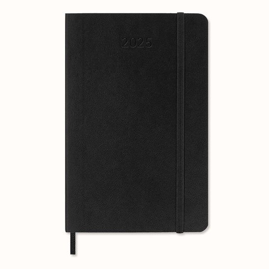 Moleskine 12 Months Monthly Planner 2025 - Pocket - Softcover - Black