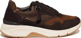 Gabor 56.896.41 Rollingsoft Lage Sneakers Vrouwen Nubuck/Suède/Mesh Bruinmulti Maat 40