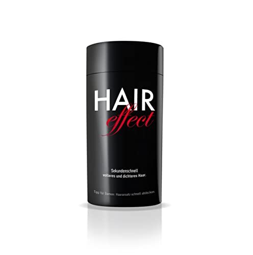 cover HAIR Hair Effect – Vol haar in enkele seconden! Zwart premium strooihaar 26 g | Giethaar voor haarverdichting en aanzetlaminering | Authentieke look in enkele seconden voor mannen en vrouwen