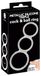 You2Toys Metallic Silicone Triple Ring Silver
