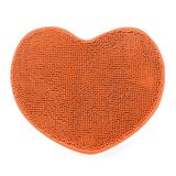 Sweet Home Badmat, absorberend, antislip, van chenille-microvezel, hartvorm, 60 x 50 cm