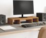 vidaXL - Support pour moniteur - réglable - 60x24x10,5cm - bois - artisanal - chêne