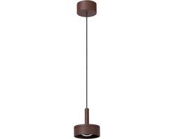 Lucide LENZ - Hanglamp Binnen/Buiten - Ø 11 cm - LED - 1x8W 2700K - IP54 - Roest bruin