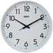 Unity wandklok, Fradley, Stille veeg, modern, Wit, 30 cm