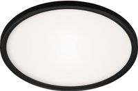 Briloner Leuchten - LED badkamer plafondlamp met achtergrondverlichting - Zwart - 420x35 mm