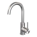 Brauer Brushed Edition Hoge Opbouw Wastafelmengkraan met Draaibare Ronde Uitloop Model A RVS Geborsteld PVD