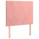 vidaXL Hoofdbord Roze 90x5x118/128 cm Fluweel