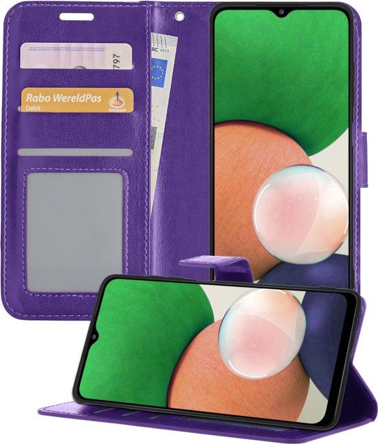 LUQ Book Case for Samsung Galaxy A22 4G - Purple