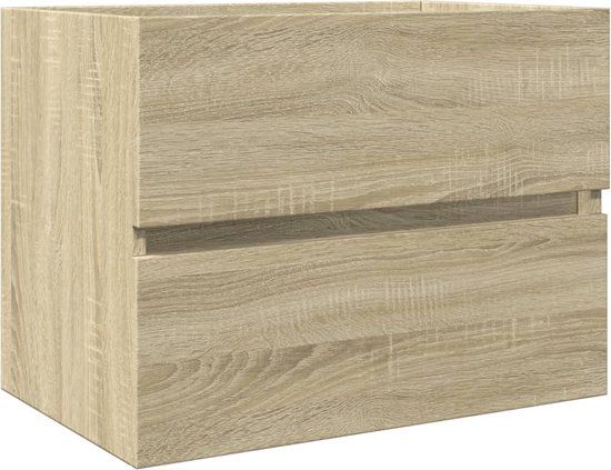 vidaXL Wastafelkast - 60x38,5x45 cm - Spaanplaat - Sonoma Eikenkleurig