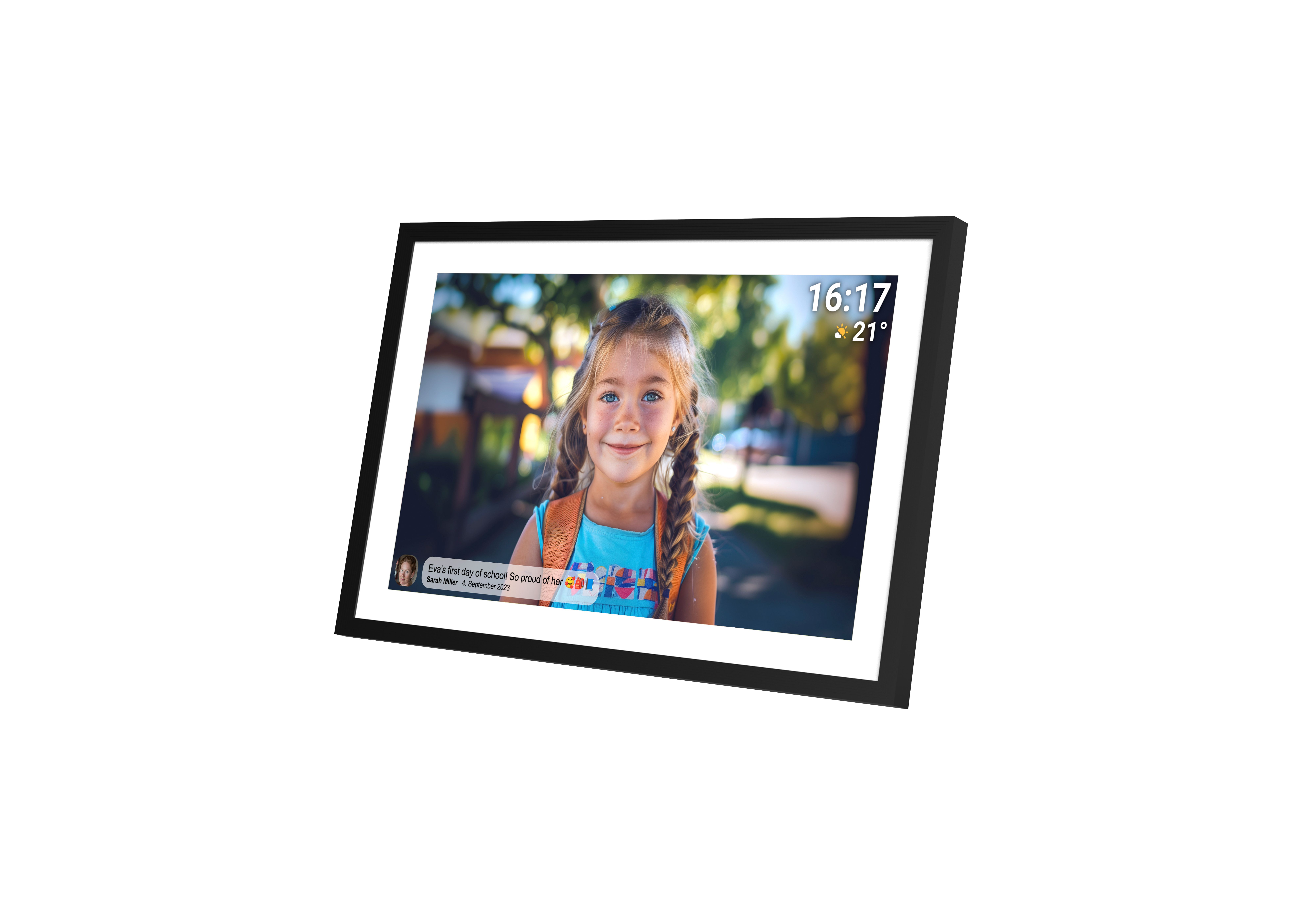 Denver PFF1516 15.6 inch Digitale Fotolijst - Full HD - Frameo App - WiFi - 16GB - Zwart