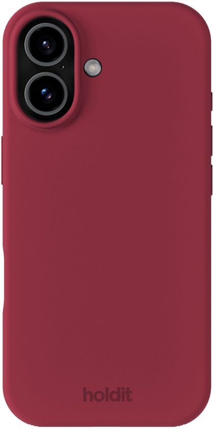 Holdit Silicone Case geschikt voor Apple iPhone 17 - Red Velvet