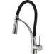 Robinet de cuisine, douchette extractible, design moderne, nickel