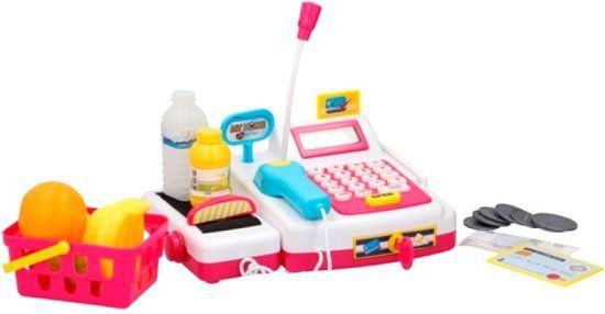 Eddy Toys Speelgoedkassa Met Boodschappen 5-delig