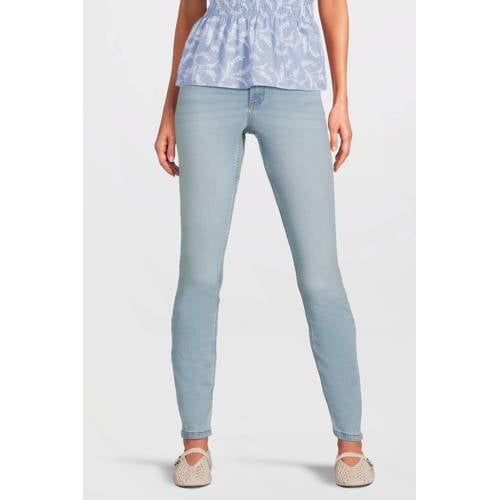 Anytime high waist skinny jeans lichtblauw