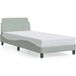 Maison Exclusive - Cadre de lit "Dover", gris foncé, 80x200 cm, velours
