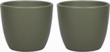 Floran - Bloempot - Keramiek - Groen - 13.5 cm - 5 stuks