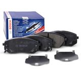 Bosch BP1344 Remblokken voor auto, vooras, kwaliteit van Bosch, geluids- en stofreductie, ECE-R90-certificering, kopervrij, 1 verpakking met 4 remblokken
