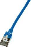 Merkloos LogiLink CAT6a U/FTP Ultraflex Netwerkkabel, 0.5M, Blauw
