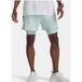 Under Armour Launch 5in 2in1 Hardloopshorts Heren-mint, zwart, Maat XXL