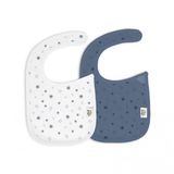Verpakking Interbaby Slabbetjes Sun Stars Blauw 2 Stuks