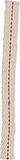 Cao 866 5 reservestrengen 120 x 10 mm voor volwassenen, uniseks, wit