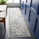 Safavieh Madison Collection Distressed Ivoor en Grijs Korte Pool Tapijt 80 x 180 cm