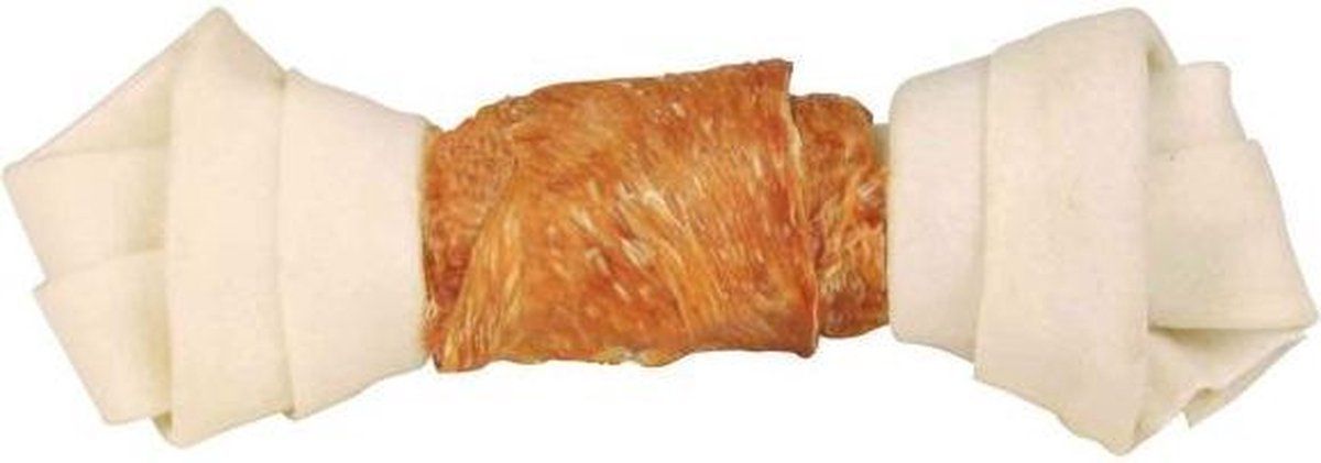 TRIXIE Denta Fun Knotted Chicken Chewing Bone - 5 x 120g - 18 cm