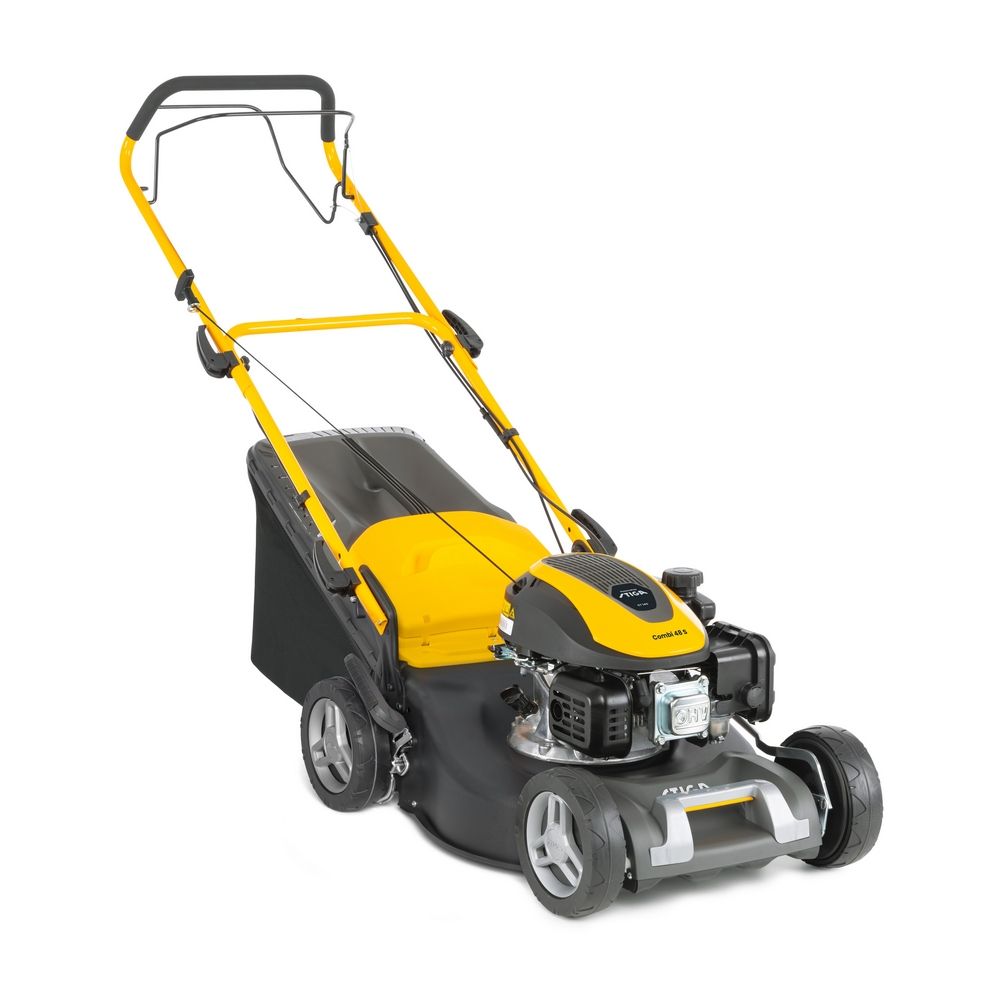 Stiga COMBI 48 S Benzine Grasmaaier | 46 cm | Zelfrijdend | 4-in-1 | 6 pos hoogteinstelling